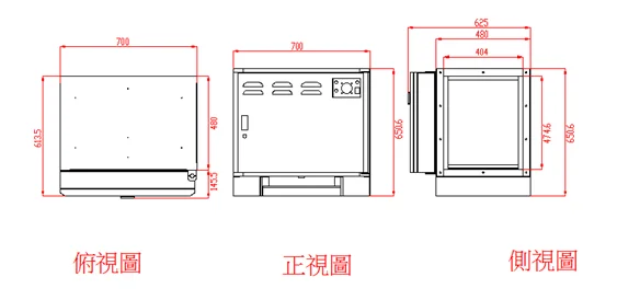 靜電機4k三視圖